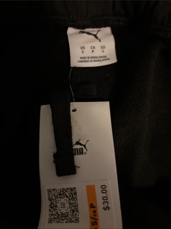Puma Small Black Athletic Shorts with Subtle Logo - Image 4