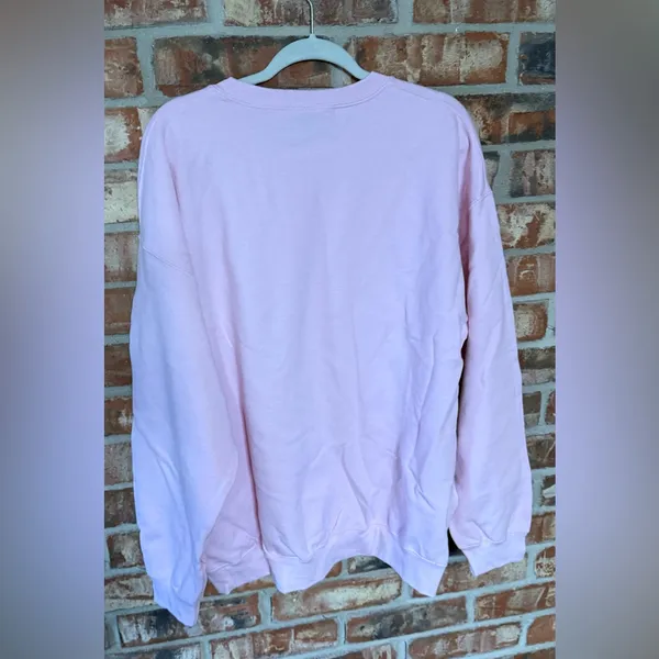 Gildan Pink Merry & Bright Sweatshirt - Image 3