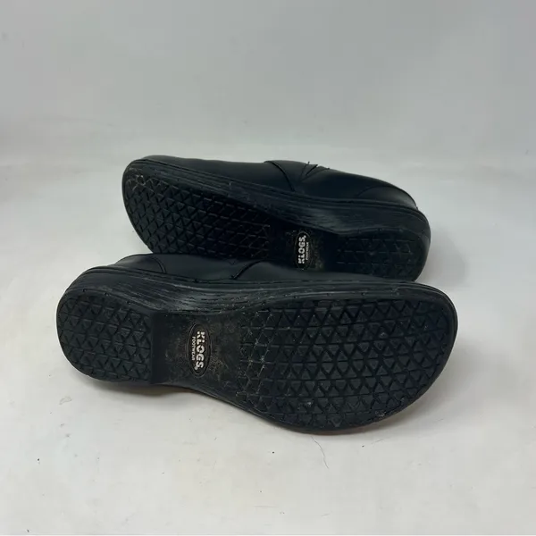 Klogs Mission Black Leather Slip Resistant Nursing Work Clogs Women’s Sz 6 - Image 6