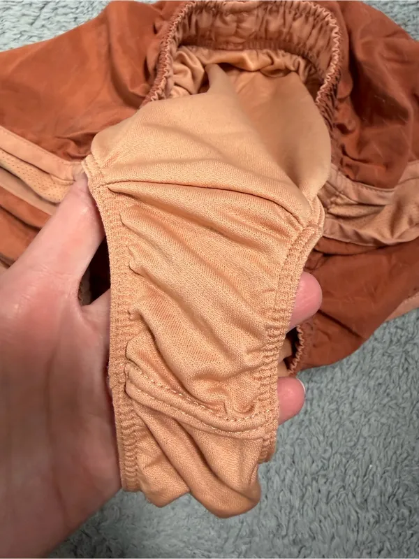Nike Women's Rust Orange Running Shorts small - Image 7