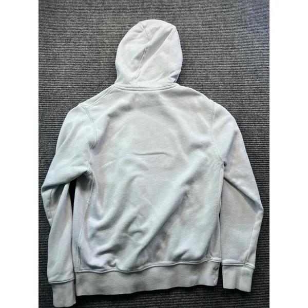 Nike Sportswear Essential Hoodie Light Periwinkle Blue Embroidered Logo Small - Image 7