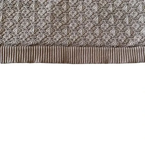 Taupe Women’s Adjustable Straps Crochet Running Yoga Bralette Sports Bra SZ XS - Image 3