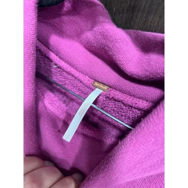 Free people oversized tunic sweatshirt purple small‎ - Image 3
