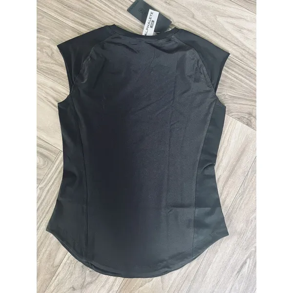 Alphalete Women's Velocity Tee - Blackout, Size XS - Image 9