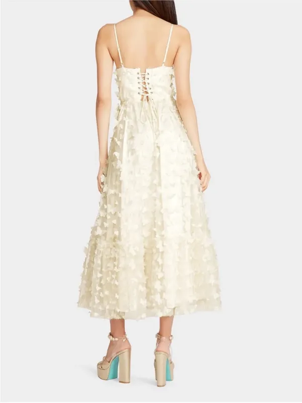 Ivory Butterfly Tulle Dress - Image 2