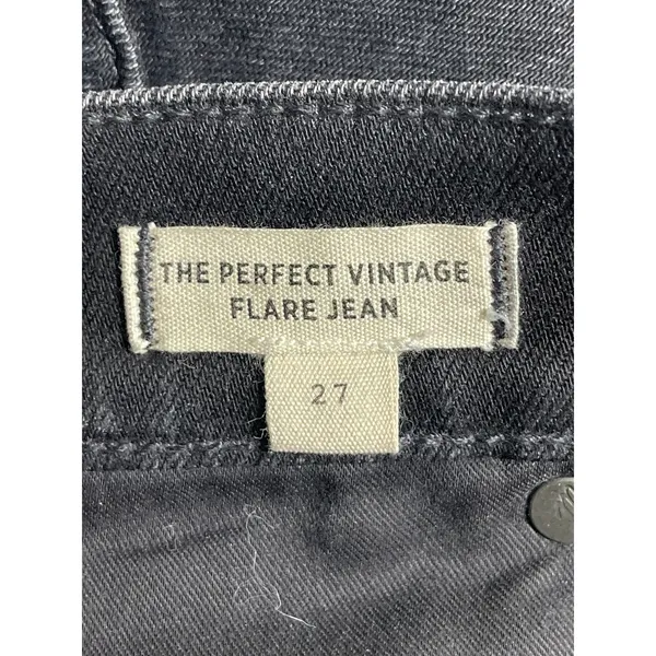Madewell Women's Black High Waisted Bootcut Wide Leg Flare Denim Jeans Pants 27 - Image 6