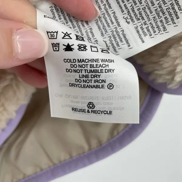 Vero Moda Vmcille Short Teddy Fleece Waistcoat Lavender Vest Size XS NWT - Image 7