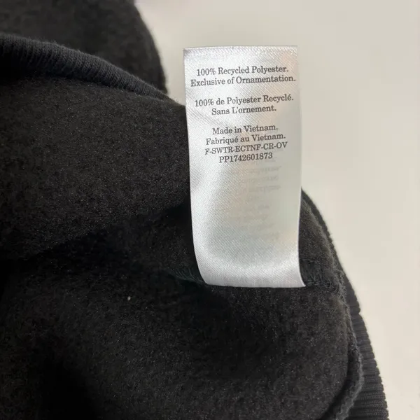Everlane Renew Fleece Oversized Black Crewneck Pullover Sweater S - Image 9