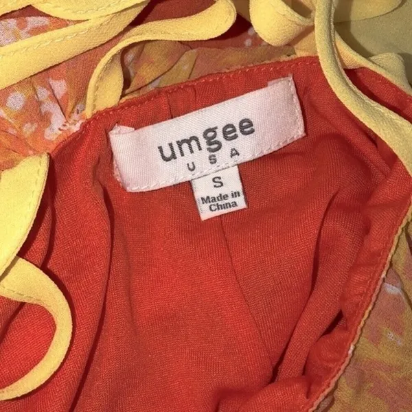 Umgee small orange & yellow maxi dress - Image 6