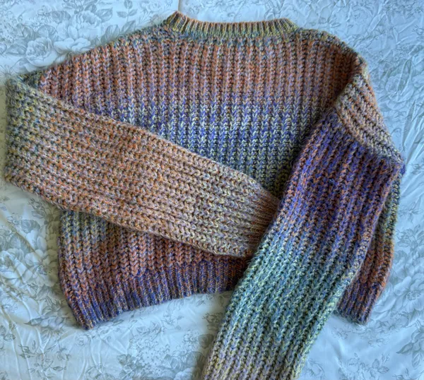 BDG Urban Outfitters Colorful Gradient Cropped Sweater - Image 5