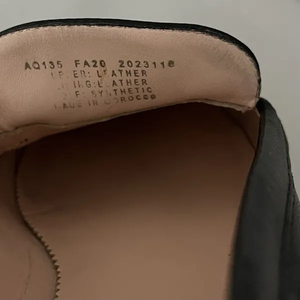 J.Crew Cecile Leather Smoking Slippers Loafers Black 7 Minimalist Classic Flats - Image 9