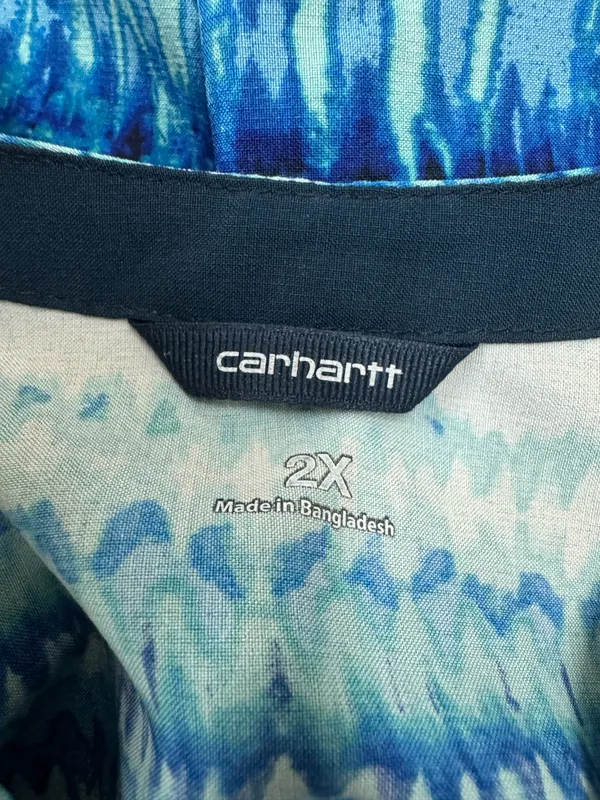 Carhartt Cross Flex Force V-Neck Printed Scrub Top Size 2X - Image 3