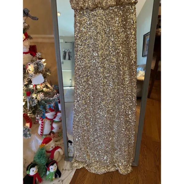 B.Darlin Gold Gown Large - Image 3