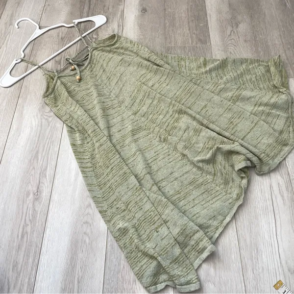 Free People Dress romera sweater tunic tank womens Green (medium) beach summer - Image 5