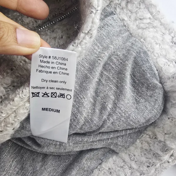 Anthropologie Elevenses Boucle Moto Jacket Textured‎ Ivory Cream Size Medium - Image 8