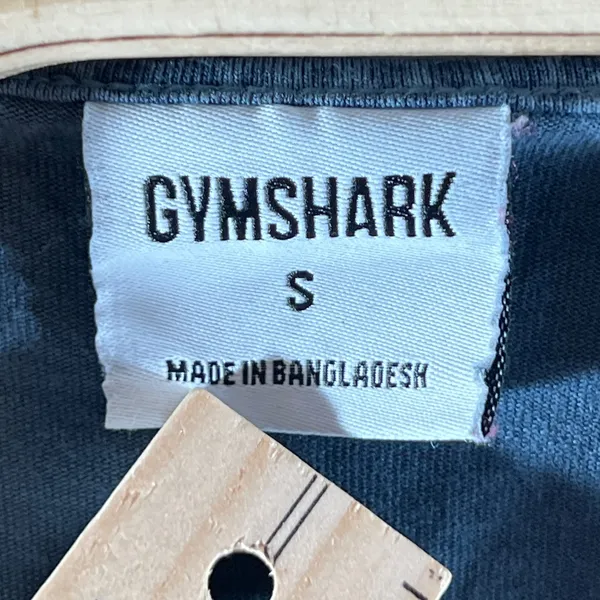 976 | Gymshark Honeycomb Geometric Racerback Cropped Tank Top Teal Blue Womens S - Image 6