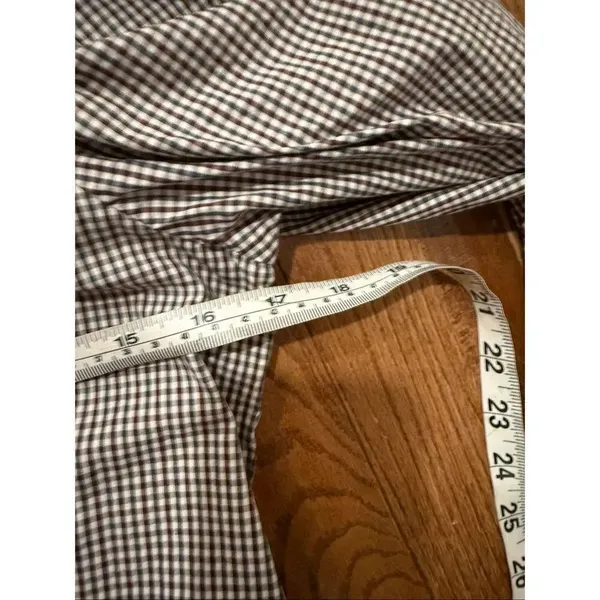Zara plaid puff sleeve long sleeve button down xs - Image 8