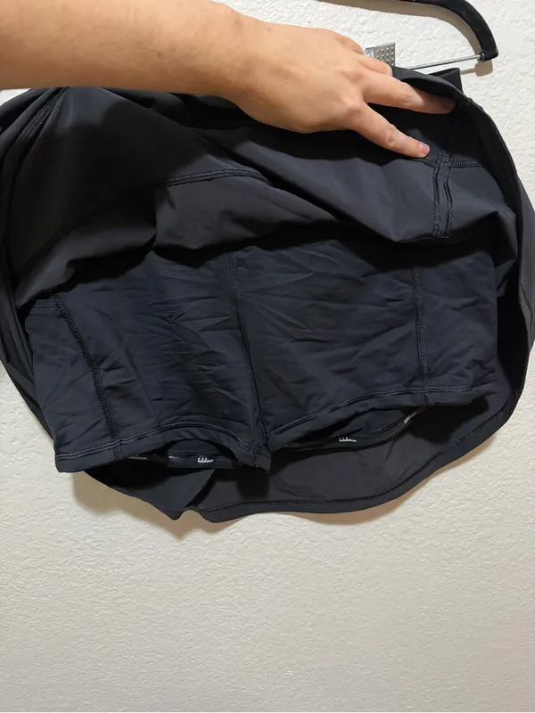 Lululemon Pace Rival Skirt Black Size 8 Long Skort Athletic - Image 4