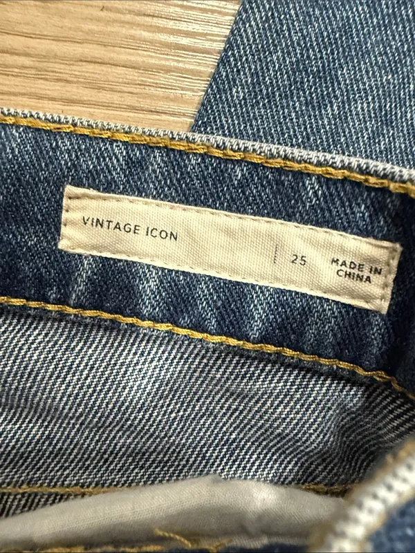 PACSUN Two-Tone Blue High-Rise Women’s Jeans Size 25 - Image 4
