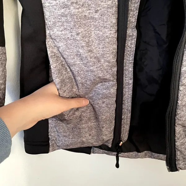 Champion‎ purple black winter coat comfortable casual full zip hood warm jacket - Image 4