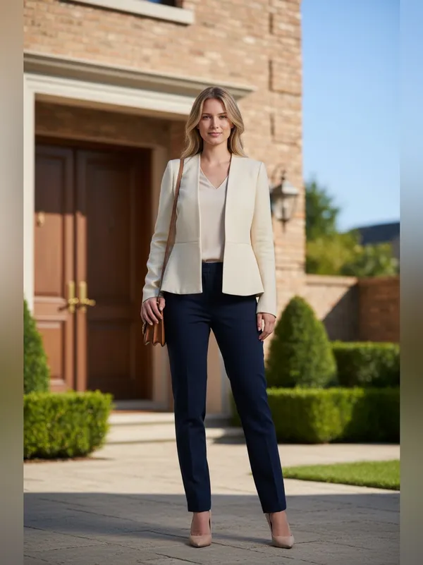 Club Monaco white wool women’s blazer size 2 - Image 12