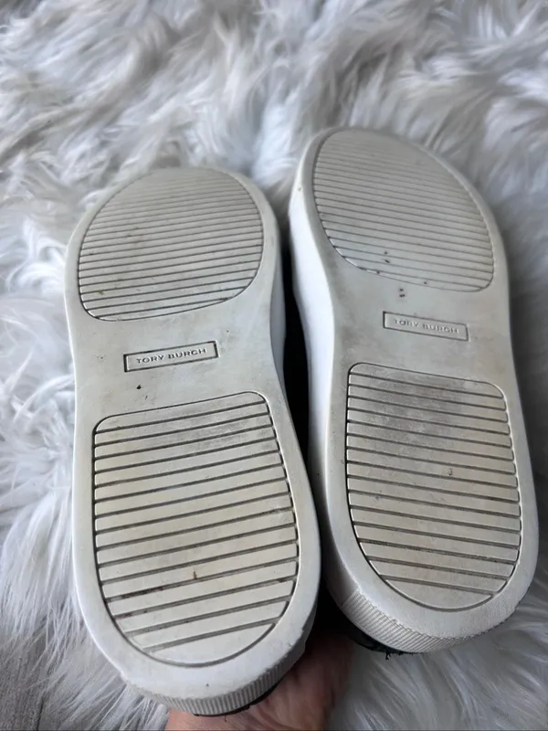 Tory Burch Quilted Slip-On Shoes size 7.5 women’s sneakers comfy black white - Image 5