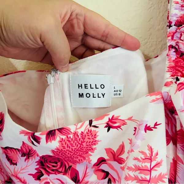 Hello Molly // Sweetest Kind Pink Floral Mini Dress - Image 12
