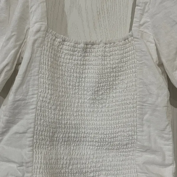 FINAL PRICE Abercrombie & Fitch White Puff Sleeve Blouse - Image 8