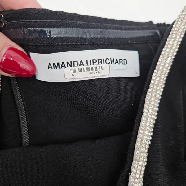 Amanda Uprichard Dream Dress Mini‎ LBD Black Size Small - Image 8