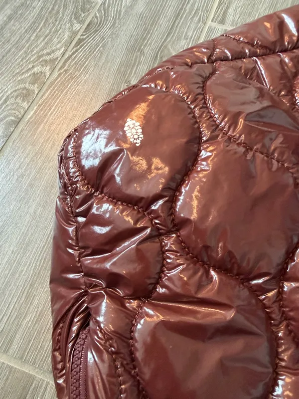 FP Movement Free people Maroon Quilted puffer Shoulder Bag EUC - Image 5