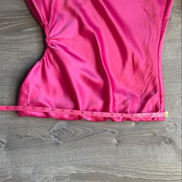 NEW Reformation Nevaeh Pink Slip Dress Medium - Image 8
