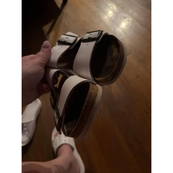 Birkenstock Arizona sandals two straps with adjustable buckles white 39 - Image 4