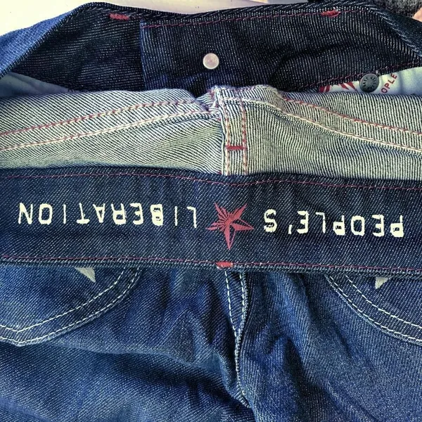Womens PEOPLE'S LIBERATION Gloria‎ Flare Blue Jeans - Image 4