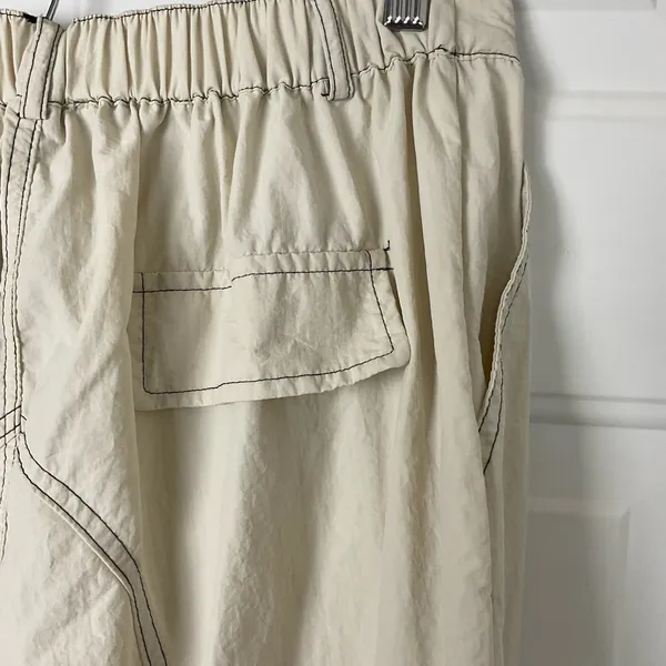 Love Tree‎ Parachute Pants Size Large Cream - Image 3