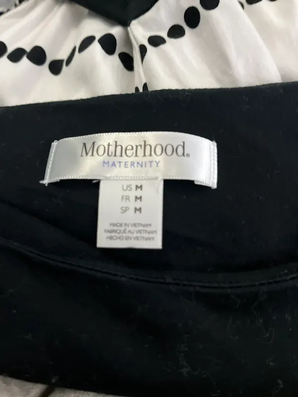Motherhood Size Medium Black & White Maternity Dress - Image 7