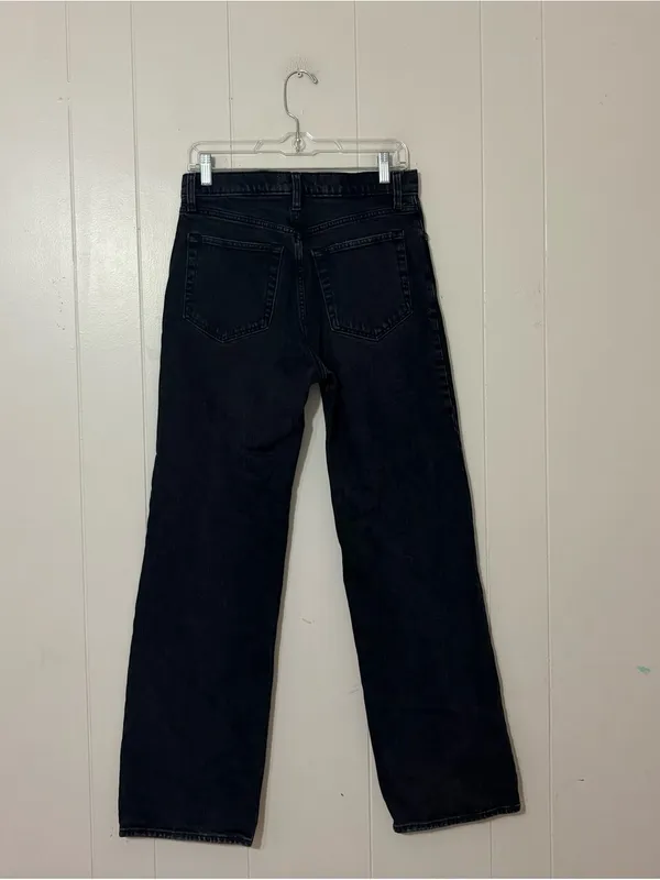 Abercrombie 90s Relaxed High Rise Distressed Black Jeans 28 / 6 - Image 5