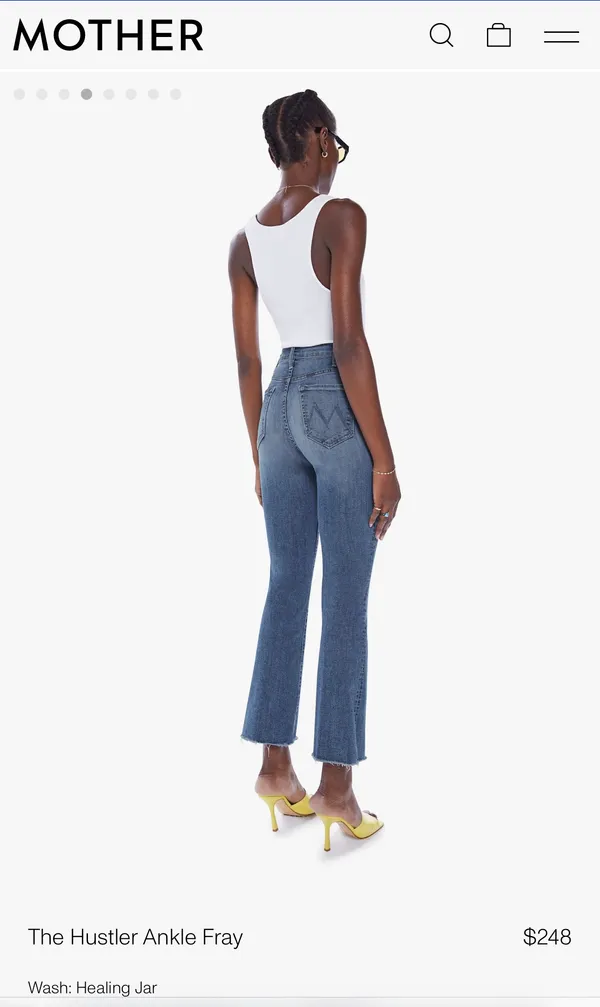 Mother Jeans The Hustler Ankle Fray - Image 4