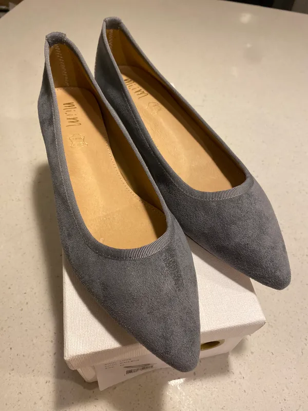 Blue Pointed Toe Flats - Image 2