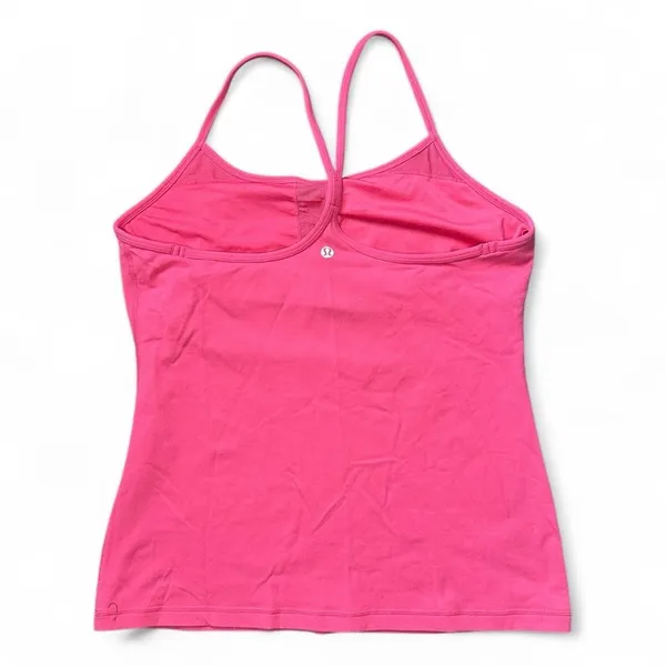 Lululemon Strappy Racerback Cami Tank Pink Size 12 Shelf Bra - Image 2
