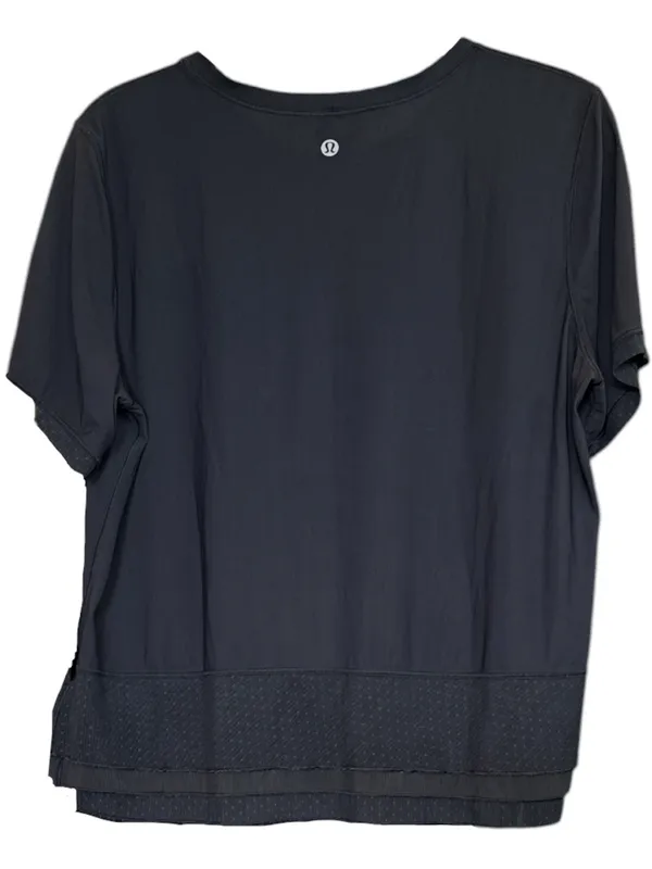 Lululemon Sole Training Short Sleeve Black Workout Hiking Top - Image 5