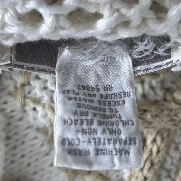 Express Vintage Fair Isle Sweater Cream Medium‎ - Image 5