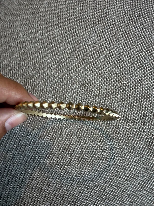 Kendra Scott Gold Faceted bangle Bracelet - Image 3