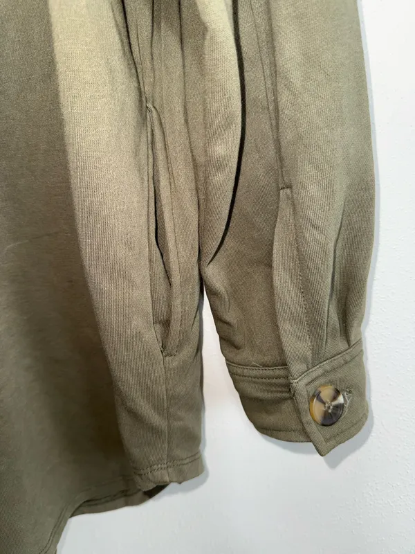 Maurices North Shore Shacket Olive Green Button Front Oversized - Image 7