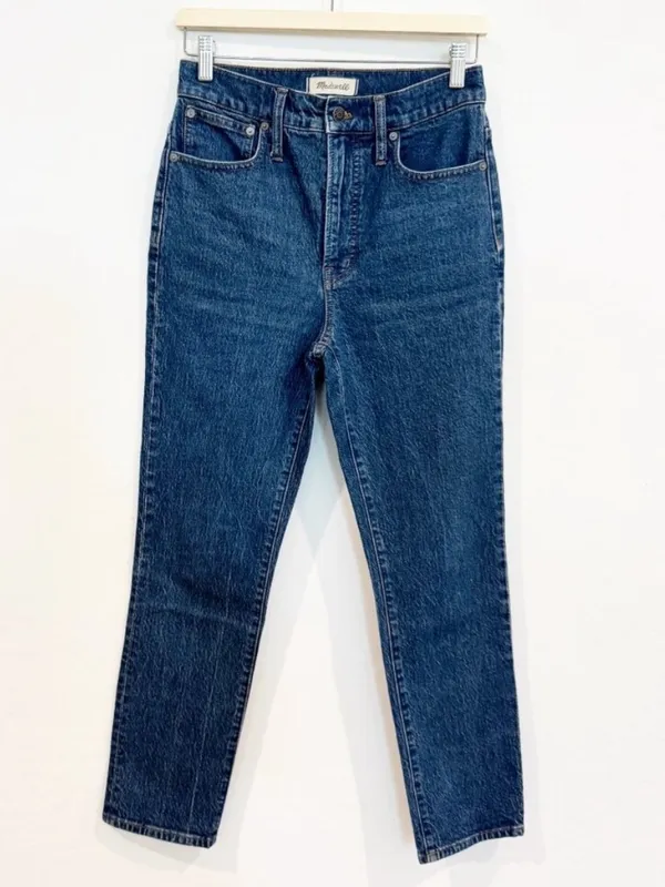 Madewell Perfect Vintage Jean Size 27 Haight Dark Wash High Rise Tapered Capsule - Image 3