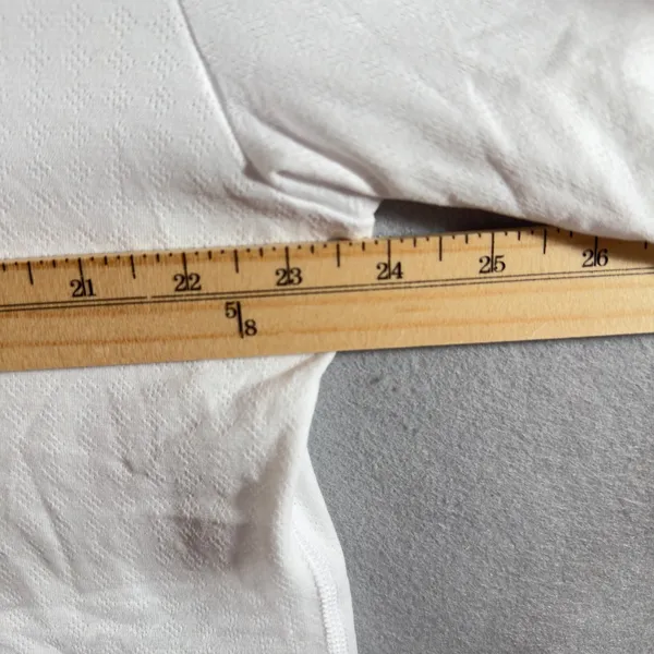 442 | NWT Calia Seamless‎ Cropped Polo Shirt Women's L Pure White - Image 3