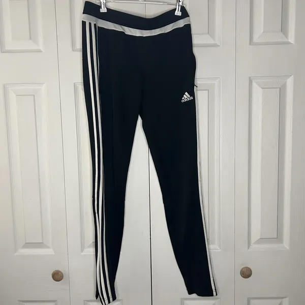 Adidas Track Pants Black, Small Womens Jogging Pants - Image 3