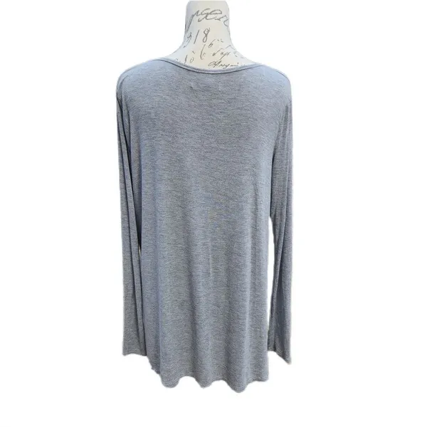 Abercrombie &‎ Fitch -475 gray long sleeve flowy top Small - Image 2