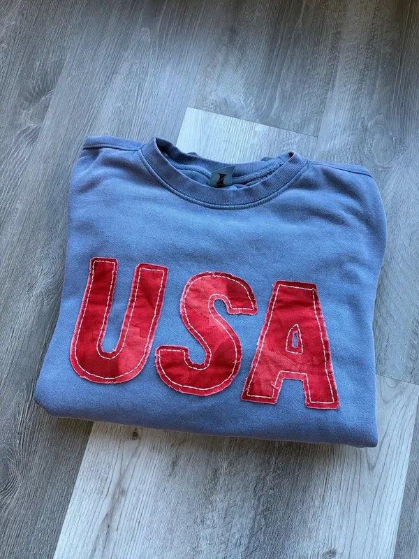 USA sweatshirt Blue Size M - Image 2