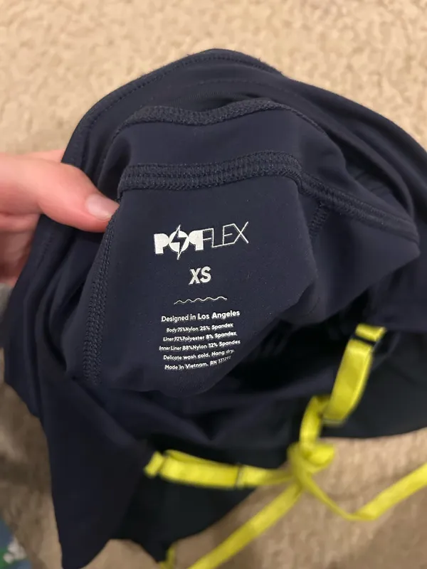POPFLEX Go Time Navy Blue Shortsie XS - Image 4