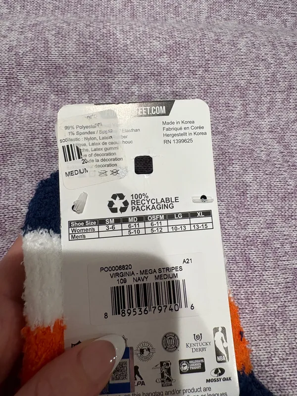 UVA Fuzzy Socks Multiple Size M - Image 3